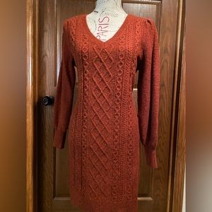 Loft Cable Knit Sweater Dress- M
